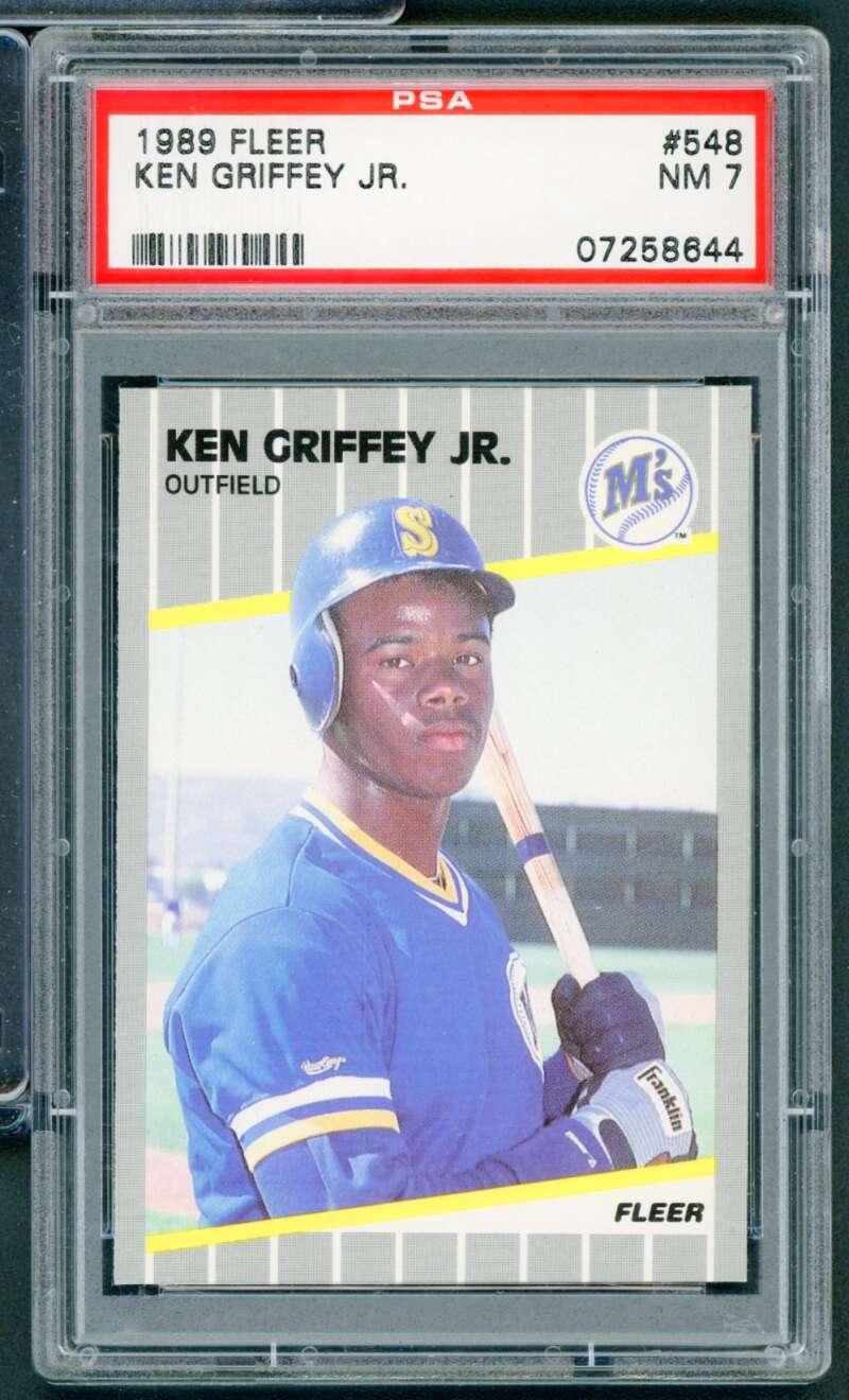 Ken Griffey Jr. Rookie Card 1989 Fleer #548 PSA 7 Image 1