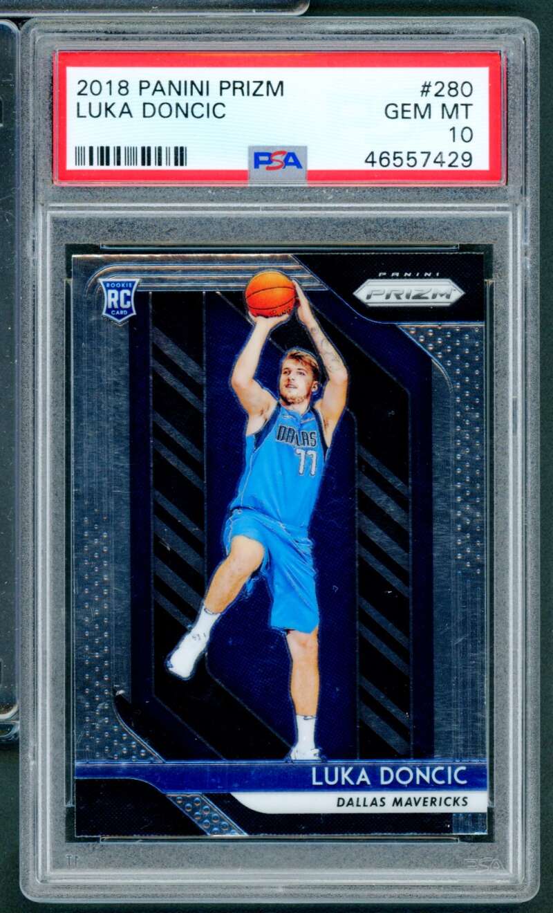 Luka Doncic Rookie Card 2018-19 Panini Prizm #280 PSA 10 Image 1