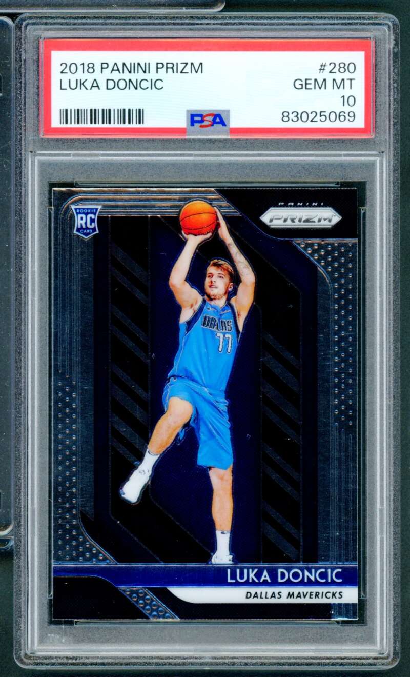 Luka Doncic Rookie Card 2018-19 Panini Prizm #280 PSA 10 Image 1