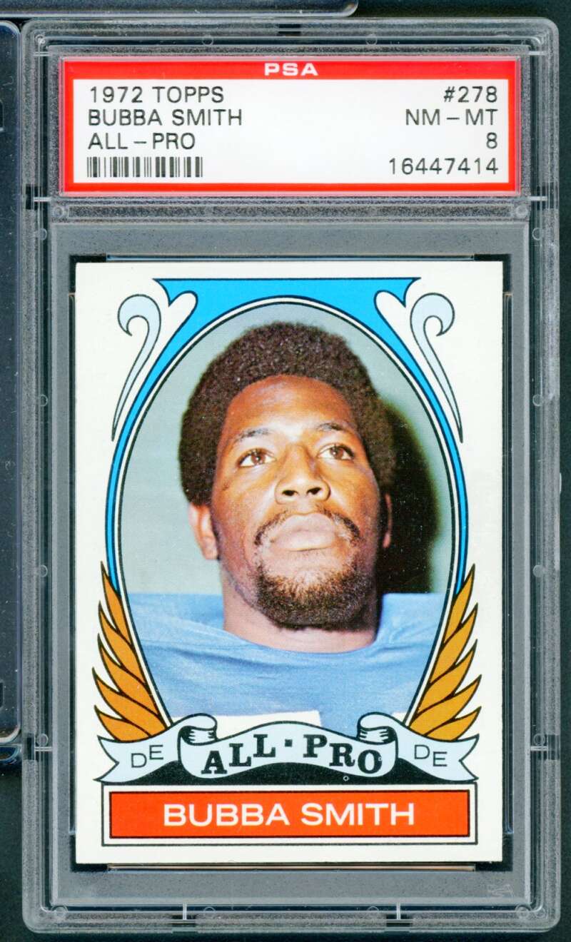 Bubba Smith Card 1972 Topps #278 PSA 8 Image 1