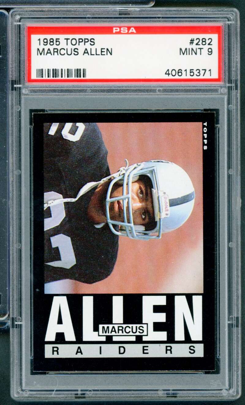 Marcus Allen Card 1985 Topps #282 PSA 9 Image 1