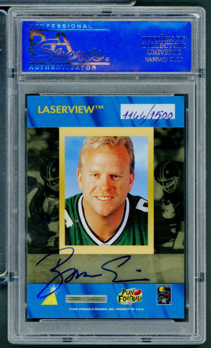 Boomer Esiason Card 1996 Laserview Inscriptions #NNO PSA/DNA 9 Image 2
