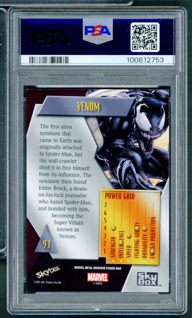 Venom Card 2022 Marvel M/U S-M #93 PSA 8 Image 2