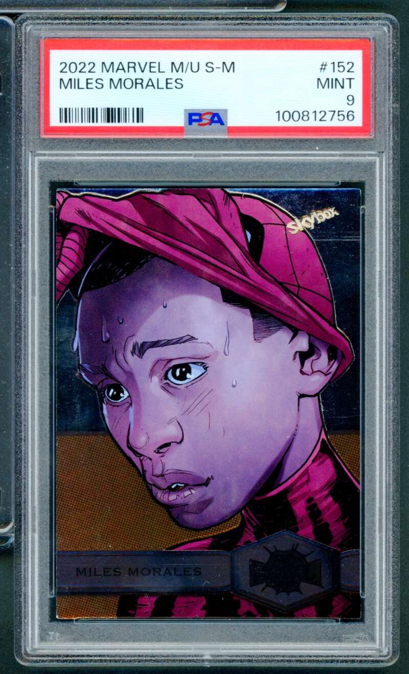 Miles Morales Card 2022 Marvel M/U S-M #152 PSA 9 Image 1