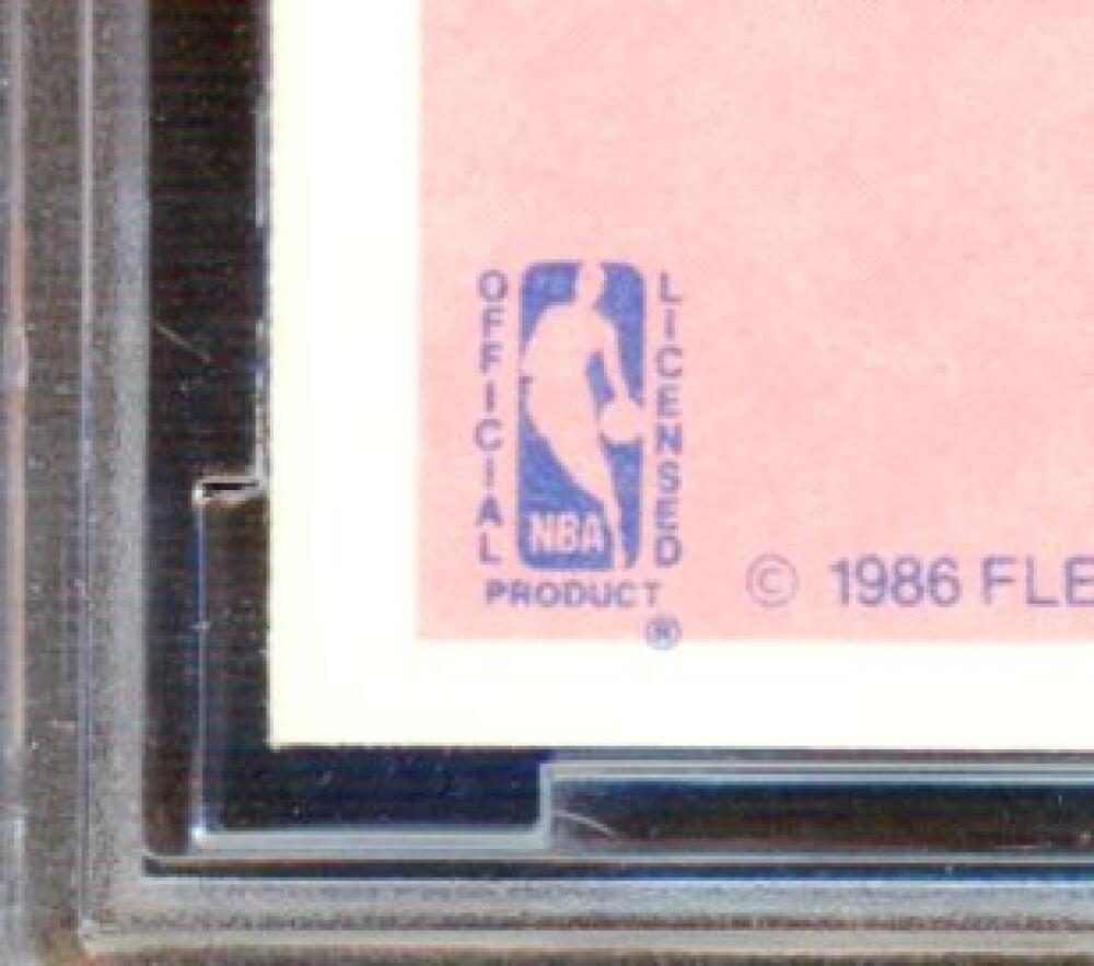 1986-87 Fleer #57 Michael Jordan Rookie Card BGS BCCG 9 Near Mint+ Image 10