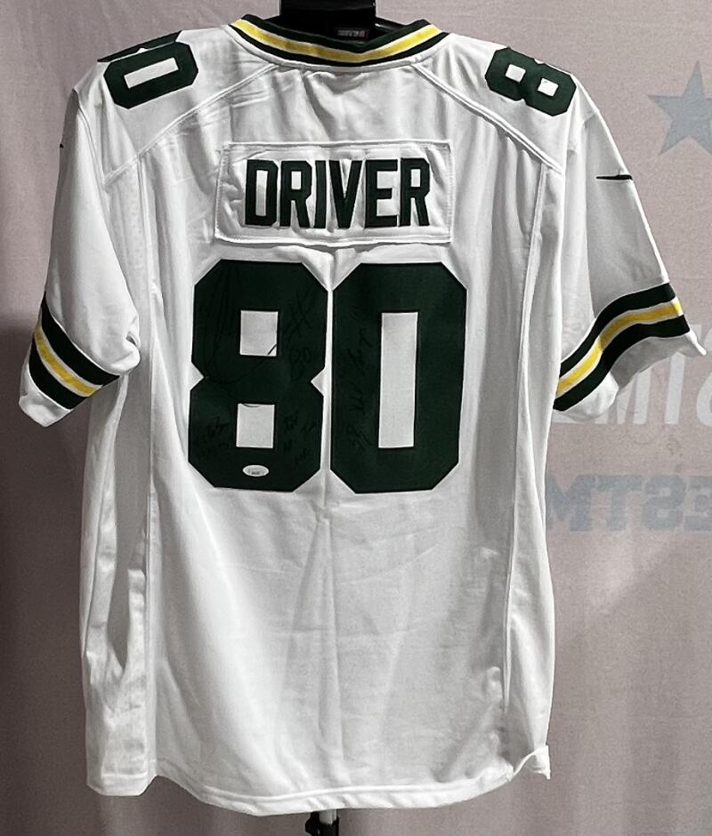 Donald Driver Autograph Signed Packers Football Jersey JSA Authentic    Image 1