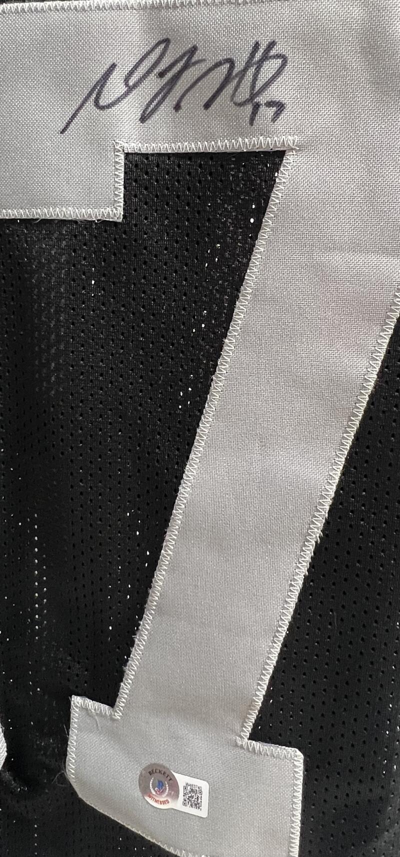 Davante Adams Autograph Signed Raiders Football Jersey BAS Authentic   Image 3