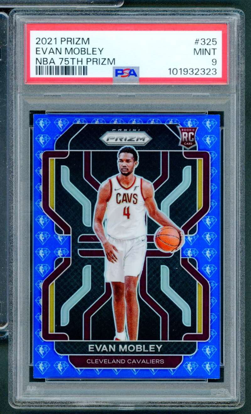 Evan Mobley Rookie Card 2021-22 Prizm NBA 75th Prizm #325 PSA 9 Image 1