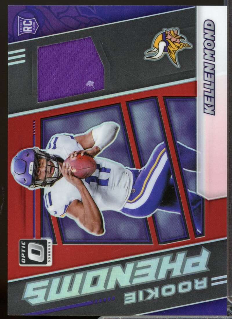 Kellen Mond Card 2021 Donruss Optic Rookie Phenoms Jerseys Horizontal Red #21  Image 1