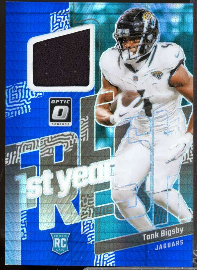 Tank Bigsby 2023 Donruss Optic First Year Fresh Rookie Jerseys Blue Hyper #36  Image 1