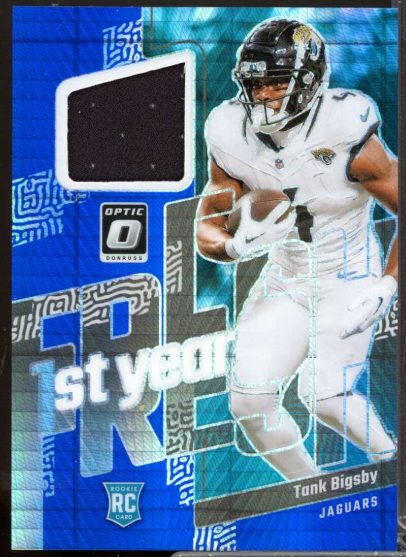 Tank Bigsby 2023 Donruss Optic First Year Fresh Rookie Jerseys Blue Hyper #36  Image 1