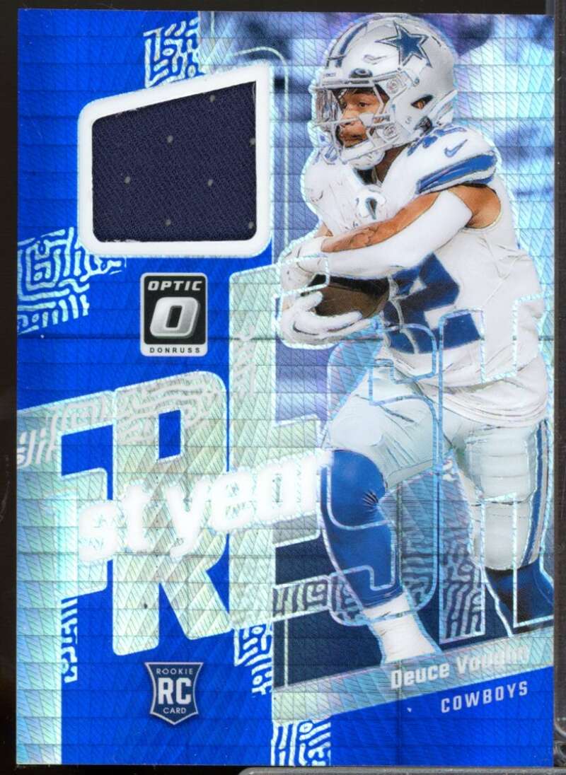 Deuce Vaughn 2023 Donruss Optic First Year Fresh Rookie Jerseys Blue Hyper #10  Image 1