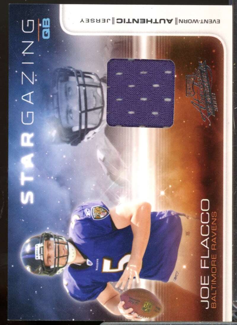 Joe Flacco Card 2008 Absolute Memorabilia Star Gazing Rookie Jersey #25  Image 1