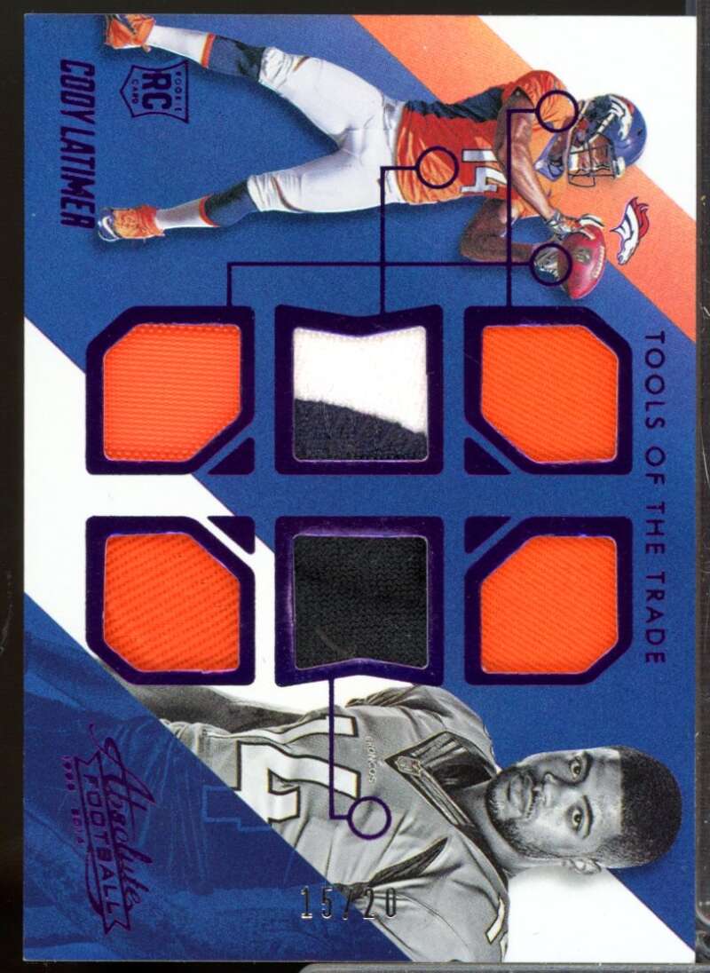 Cody Latimer /20 2014 Absolute Tools of the Trade Jersey Rookie Purple #CRCL  Image 1
