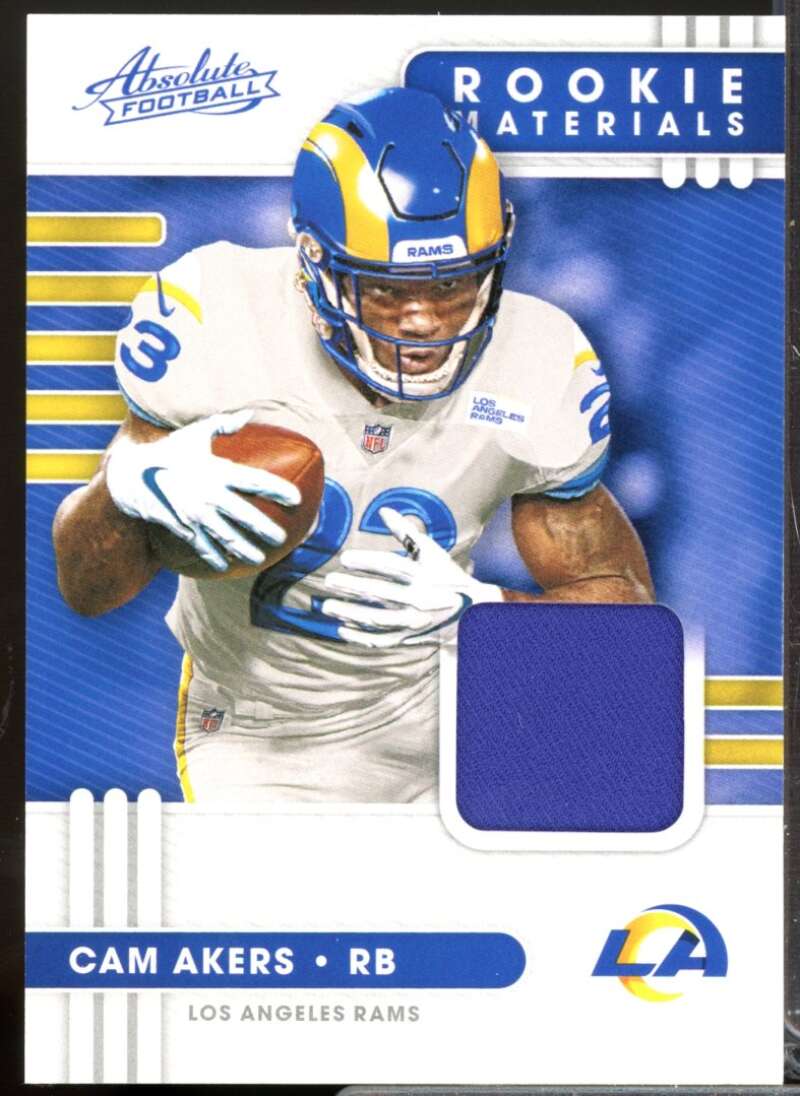 Cam Akers Card 2020 Absolute Absolute Rookie Jersey Materials #25  Image 1