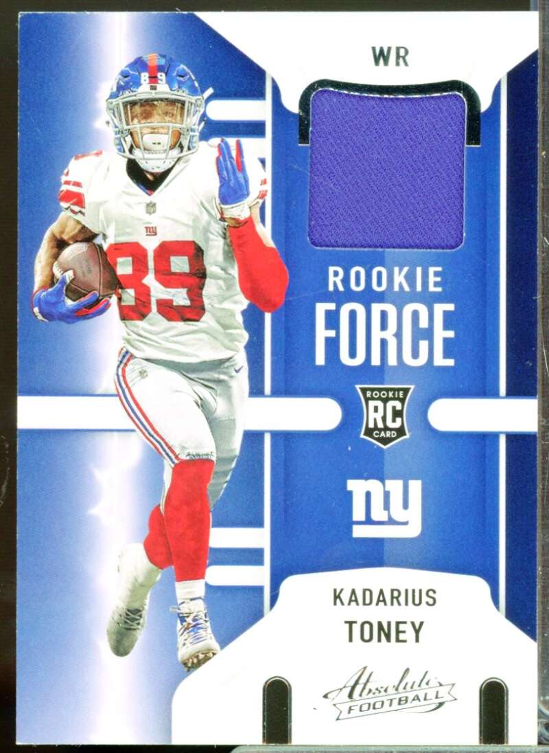 Kadarius Toney Card 2021 Absolute Rookie Force Jerseys #10  Image 1