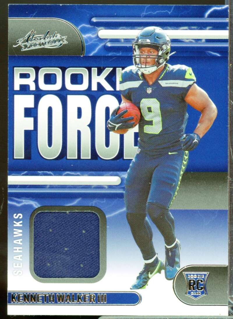 Kenneth Walker III Card 2022 Absolute Rookie Force Jerseys #17  Image 1