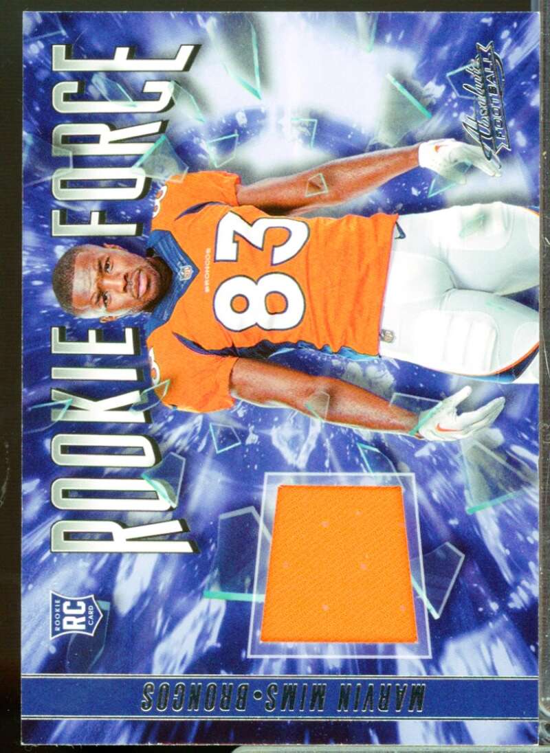 Marvin Mims Card 2023 Absolute Rookie Force Jerseys #18  Image 1