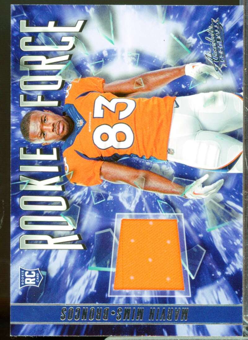 Marvin Mims Card 2023 Absolute Rookie Force Jerseys #18  Image 1