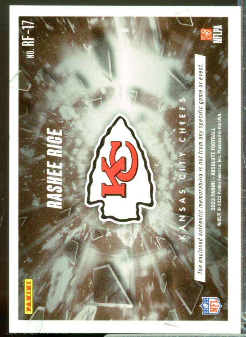 Rashee Rice Card 2023 Absolute Rookie Force Jerseys #17  Image 2