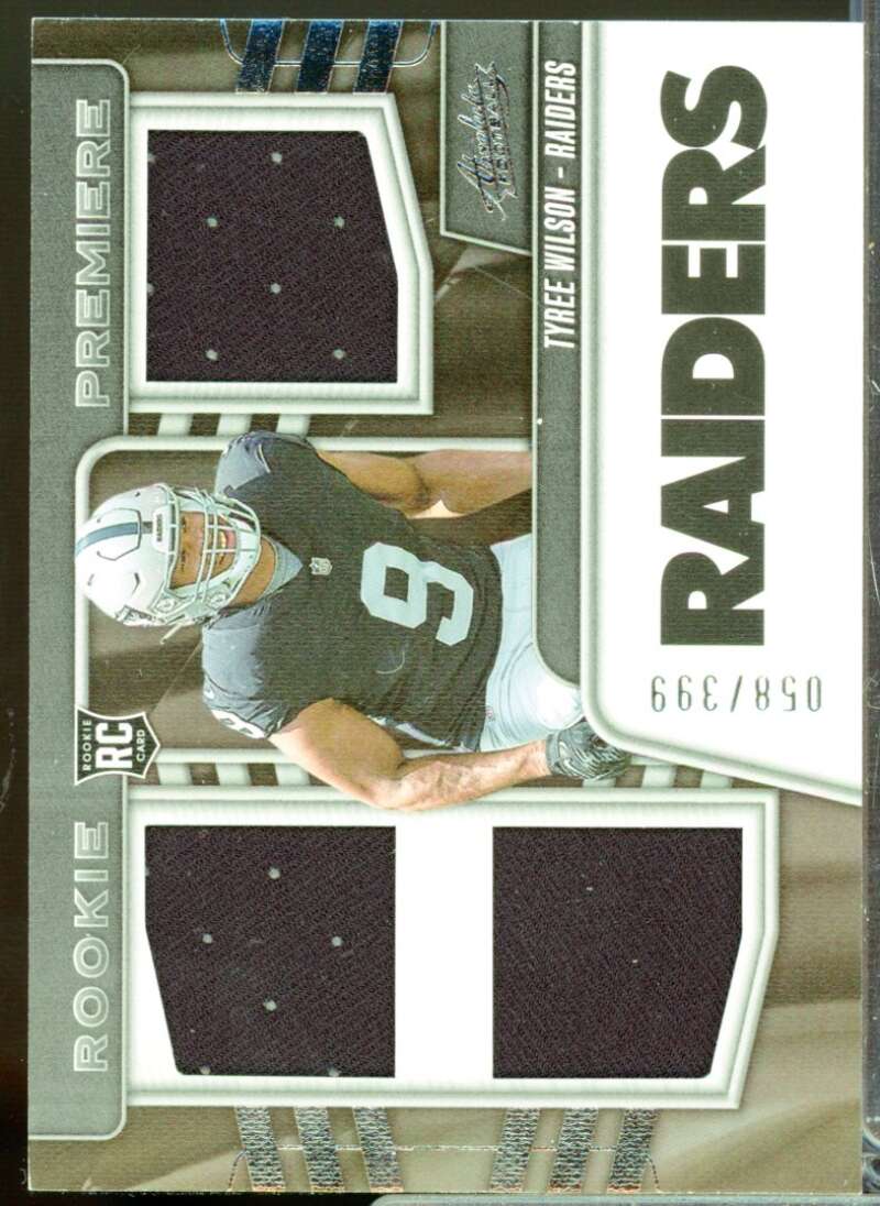 Tyree Wilson Card 2023 Absolute Rookie Premiere Jersey Materials #4  Image 1