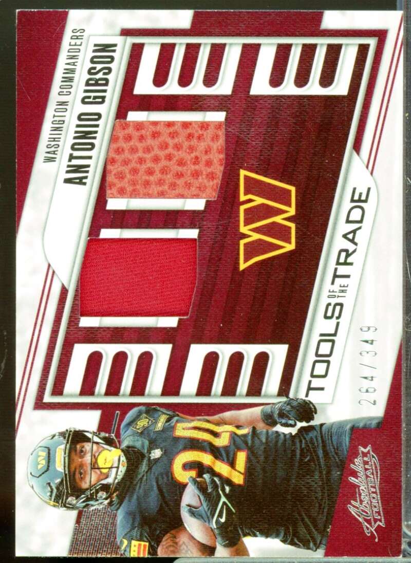 Antonio Gibson 2023 Absolute Tools of the Trade Double Jersey Materials #23  Image 1