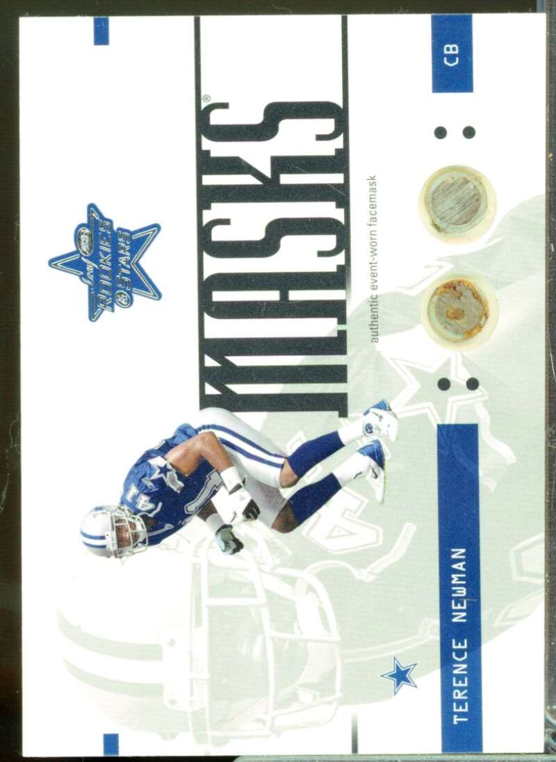 Terence Newman Card 2003 Leaf Rookies and Stars Masks #RM29  Image 1