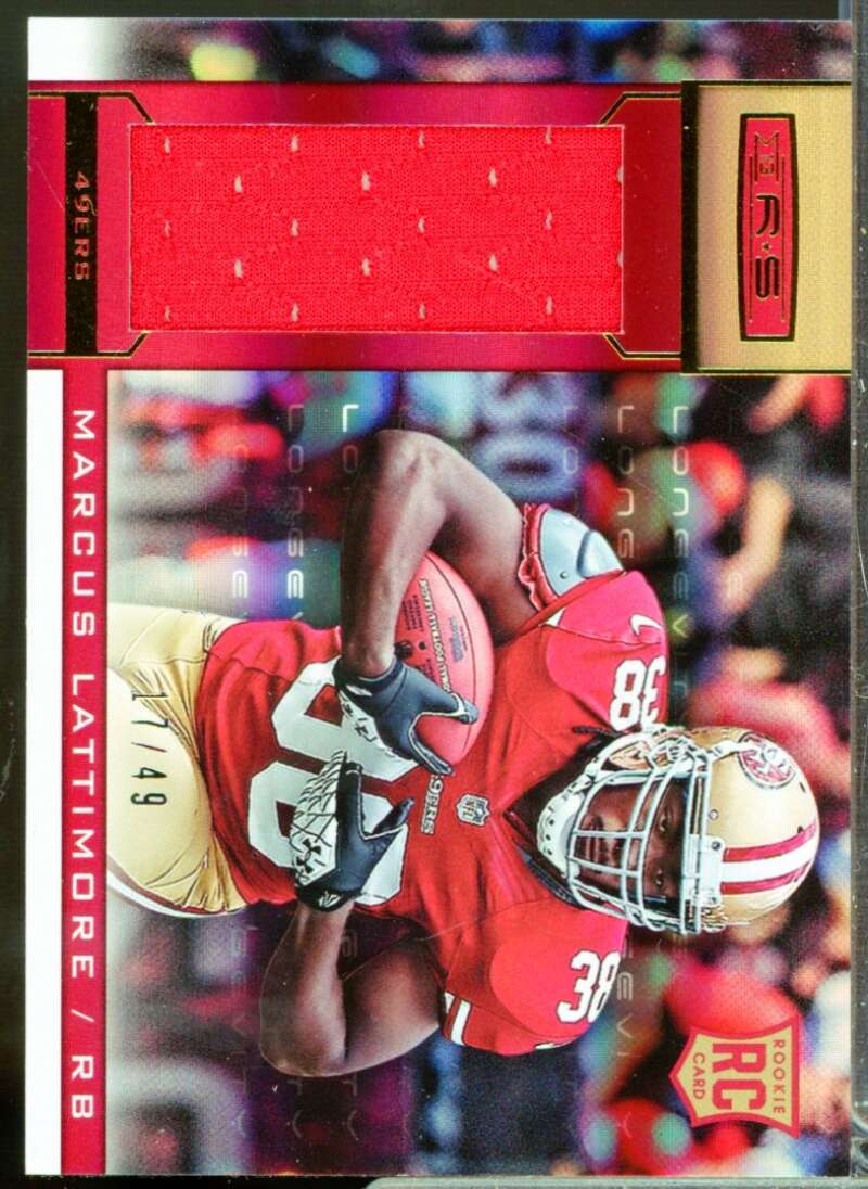 Marcus Lattimore 2013 Rookies Stars Longevity Rookie Jersey Gold Parallel #222  Image 1