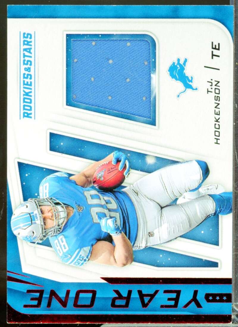 T.J. Hockenson Card 2019 Rookies and Stars Year One Rookie Jerseys #13  Image 1