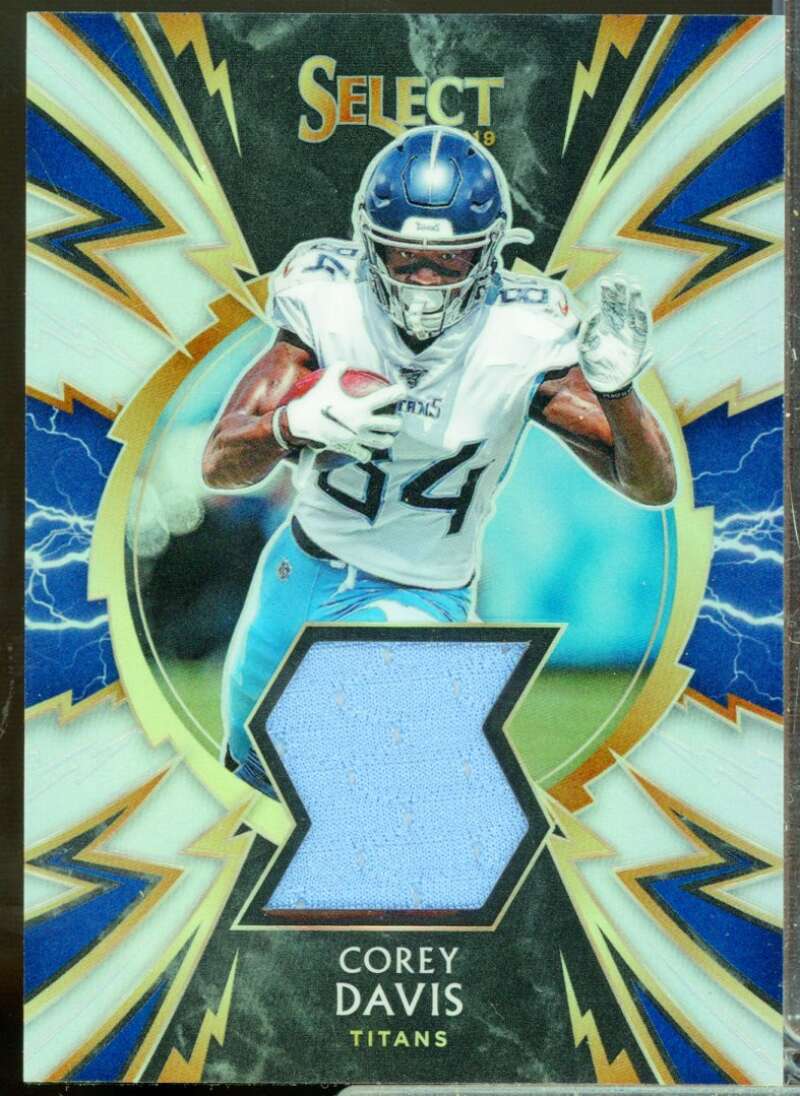 Corey Davis Card 2019 Select Sparks Jersey Materials Prizm #51  Image 1
