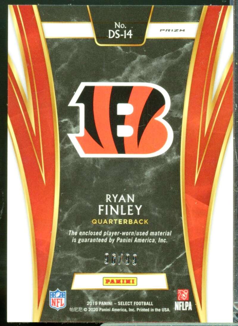 Ryan Finley 2019 Select Draft Selections Rookie Jersey Memorabilia Prizm #14  Image 2