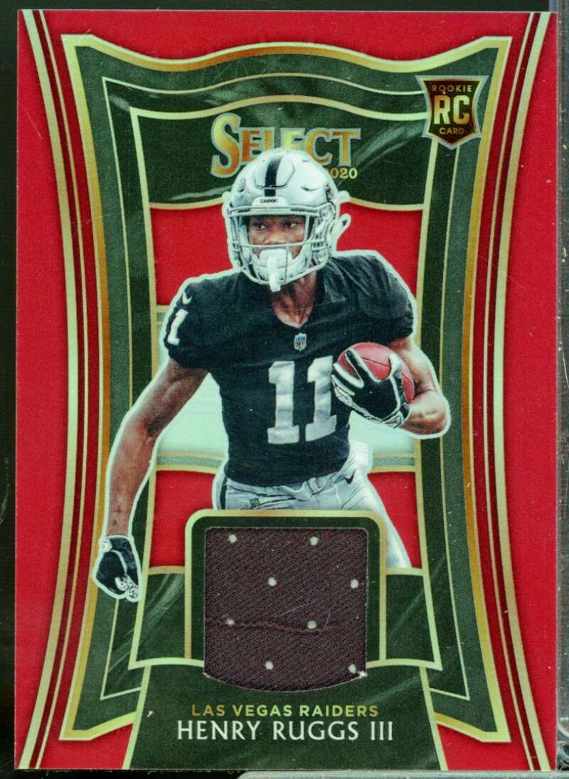 Henry Ruggs III Card 2020 Select Rookie Jersey Swatches Prizm Red #5  Image 1
