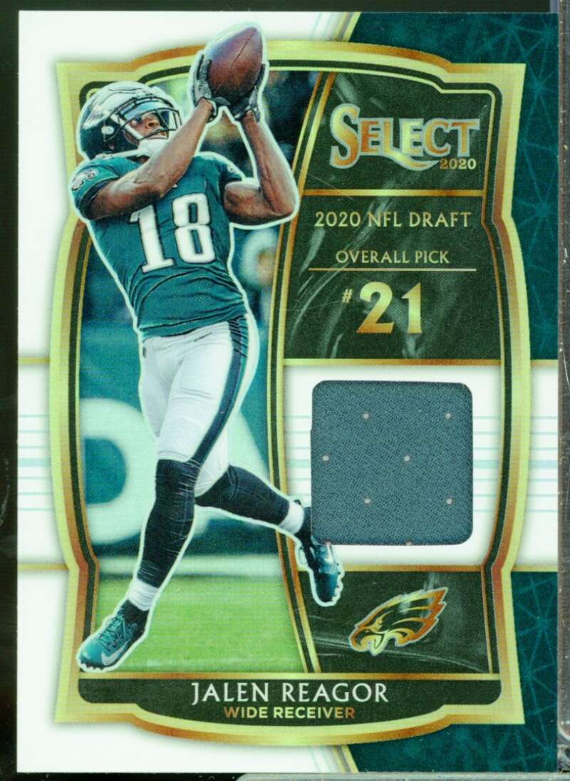 Jalen Reagor Card 2020 Select Draft Selections Rookie Jersey Prizm White #8  Image 1