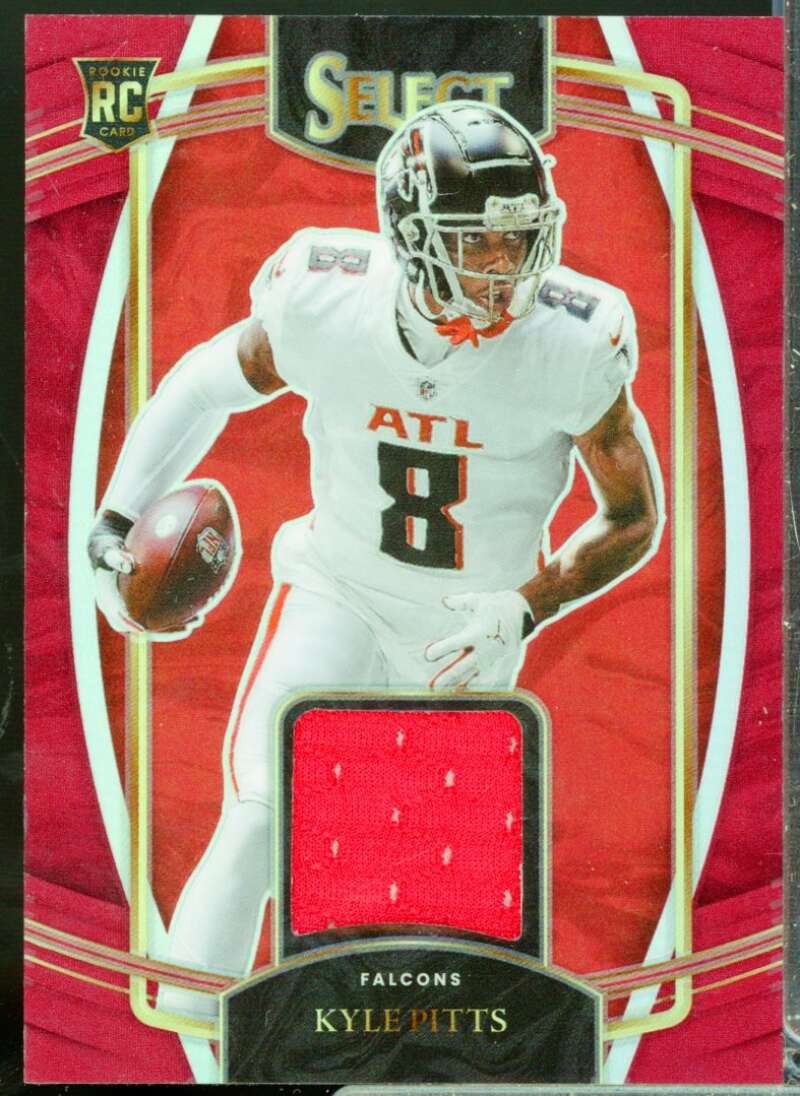 Kyle Pitts Card 2021 Select Rookie Jersey Swatches Prizm Red #10  Image 1