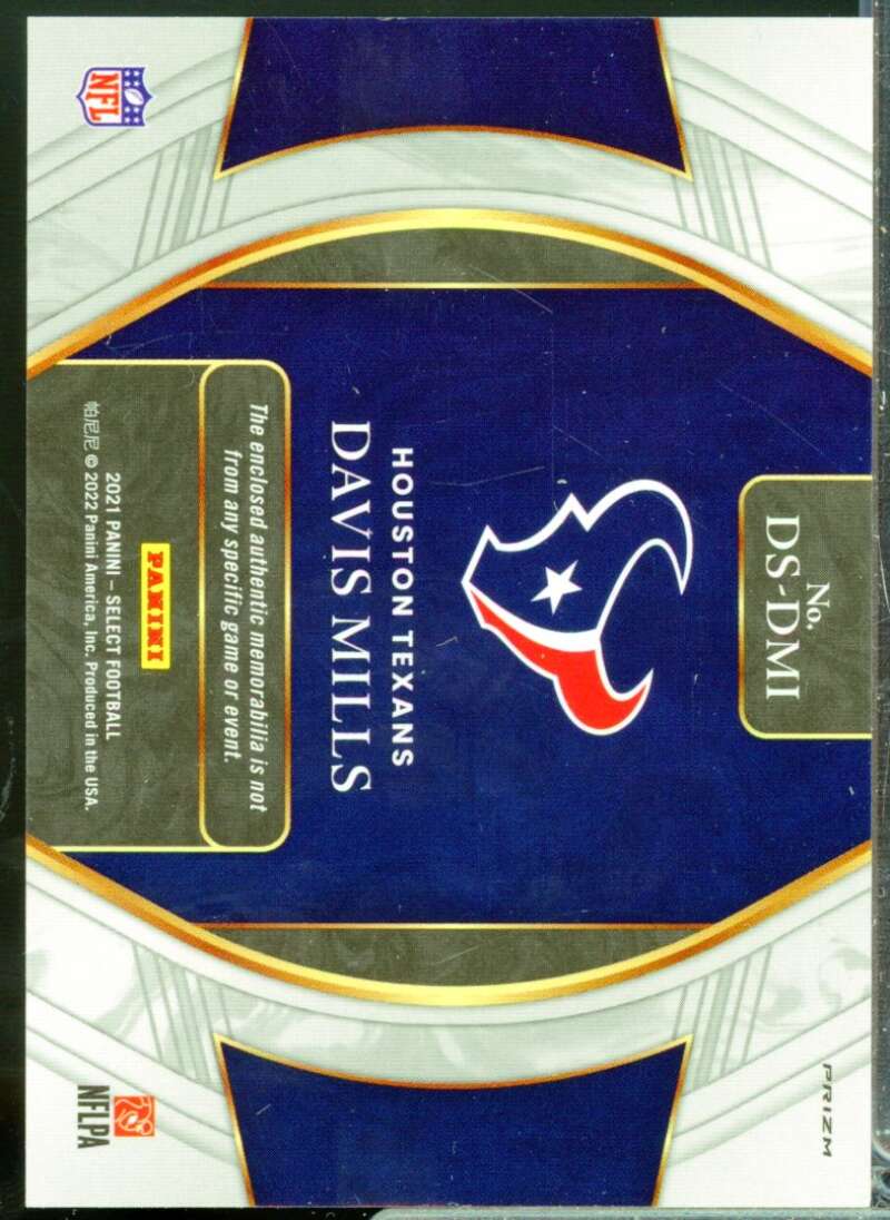 Davis Mills Card 2021 Select Draft Selections Rookie Jersey Prizm Red #23  Image 2