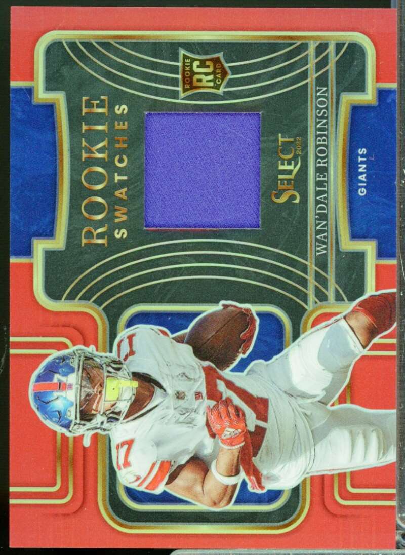 Wan'Dale Robinson Card 2022 Select Rookie Swatches Jersey Prizm Red #23  Image 1