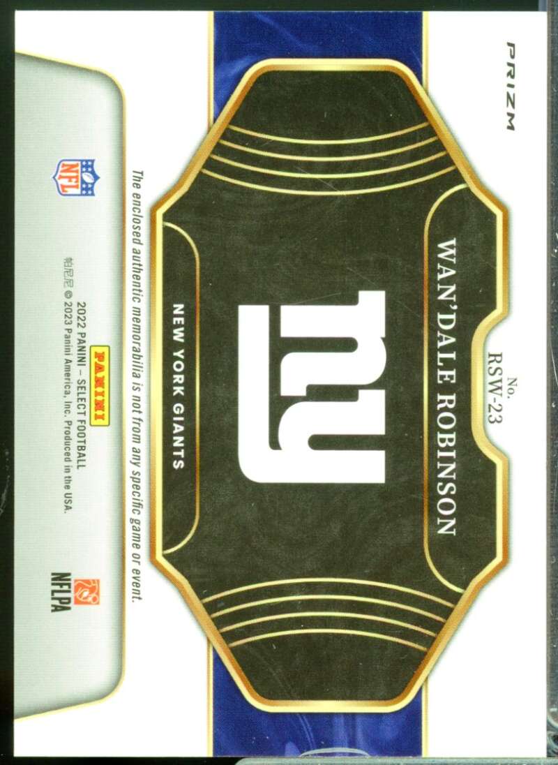 Wan'Dale Robinson Card 2022 Select Rookie Swatches Jersey Prizm Red #23  Image 2