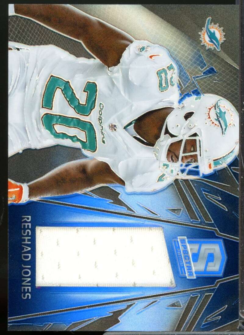 Reshad Jones /99 Card 2013 Panini Spectra Jersey Materials Spectra Blue #66  Image 1
