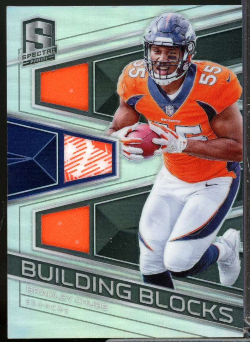 Bradley Chubb 2018 Panini Spectra Building Blocks Rookie Jersey Materials #17  Image 1