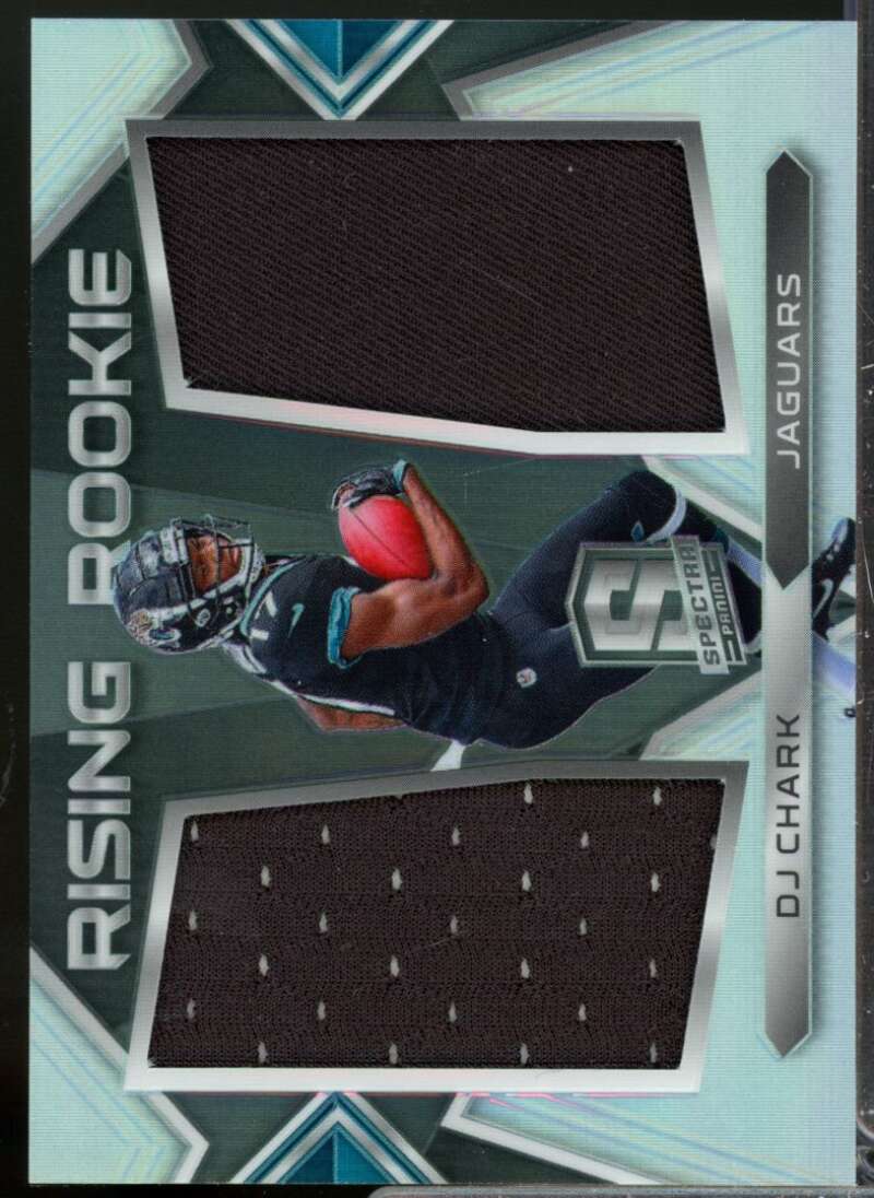 D.J. Chark Jr. Card 2018 Panini Spectra Rising Rookie Jersey Materials #16  Image 1