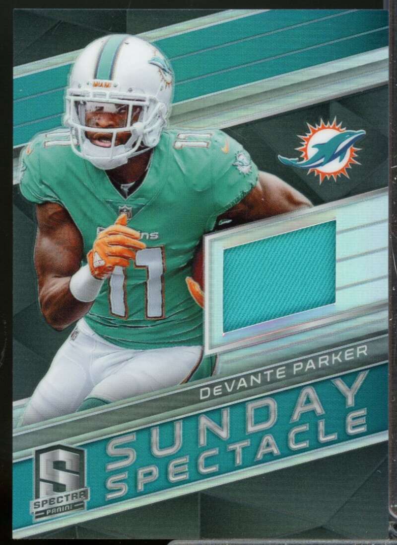 DeVante Parker /199 Card 2018 Panini Spectra Sunday Spectacle Jerseys #44  Image 1