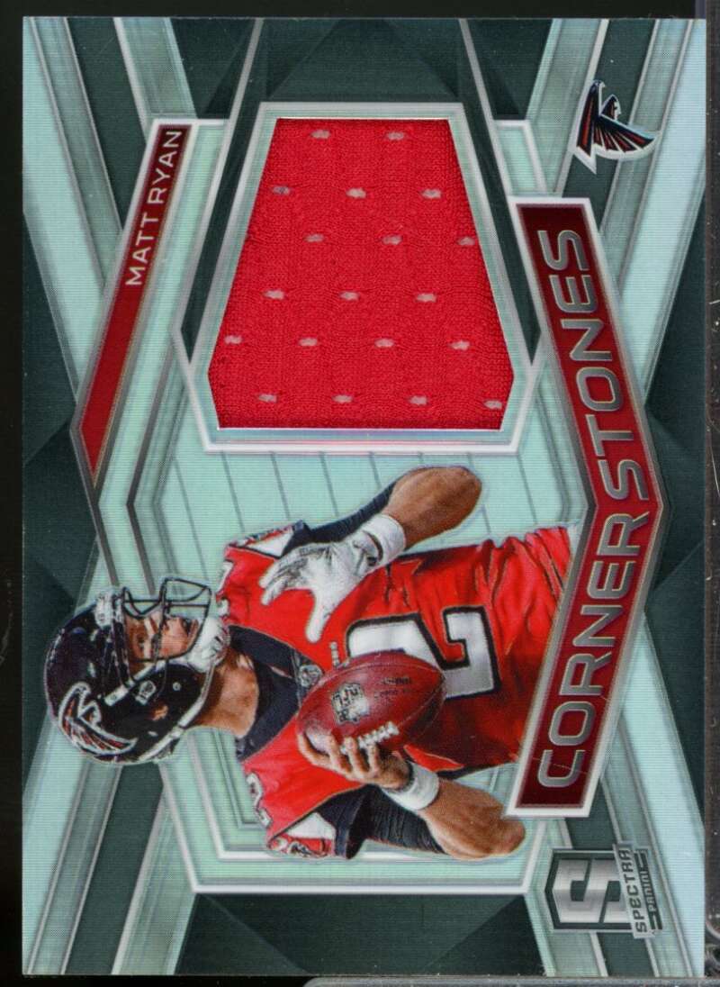 Matt Ryan /199 Card 2018 Panini Spectra Cornerstones Jersey Materials #7  Image 1
