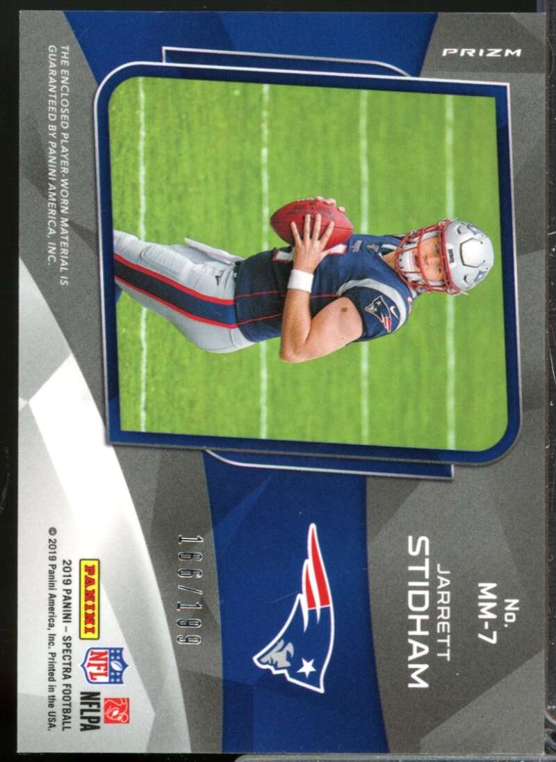 Jarrett Stidham 2019 Panini Spectra Monumental Memorabilia Rookie Jersey #7  Image 2