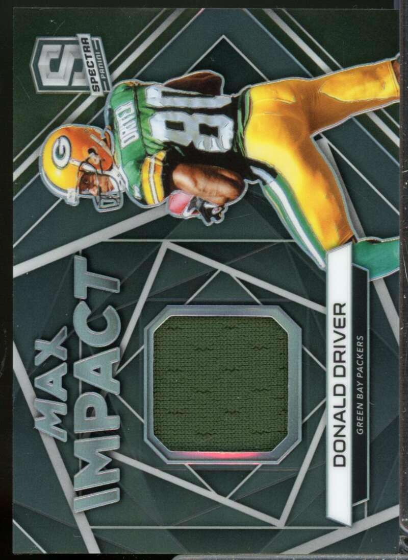 Donald Driver /199 Card 2019 Panini Spectra Max Impact Jersey Materials #26  Image 1