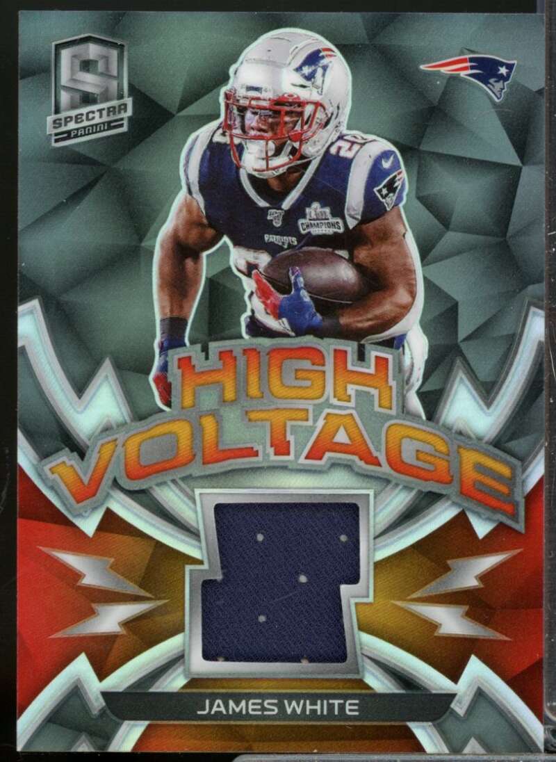 James White Card 2020 Panini Spectra High Voltage Jersey Materials #11  Image 1