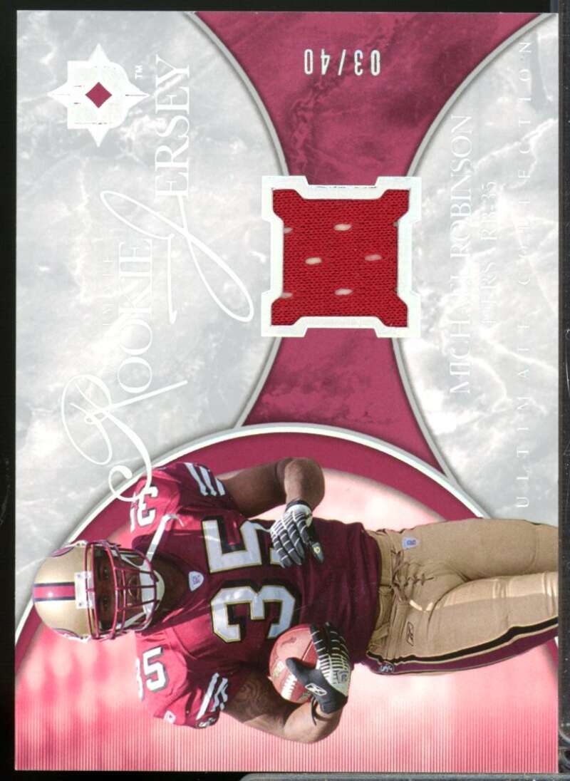 Michael Robinson /40 2006 Ultimate Collection Rookie Jerseys Spectrum #URMR  Image 1