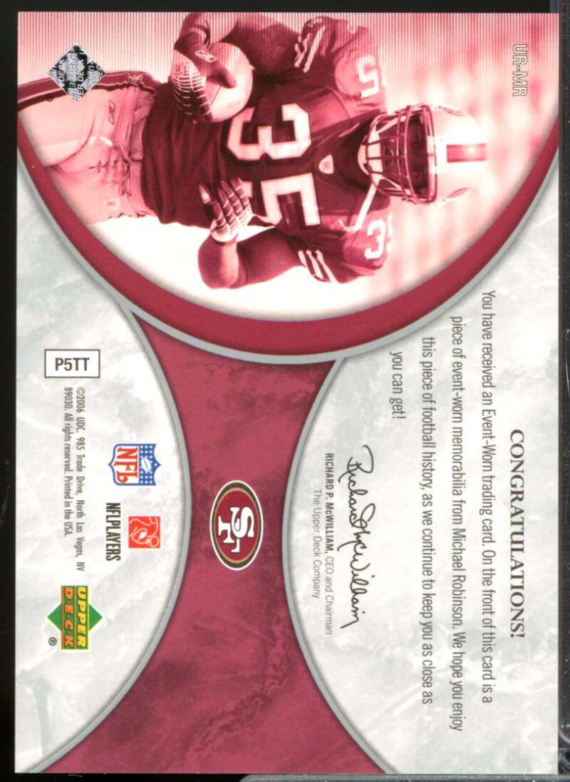 Michael Robinson /40 2006 Ultimate Collection Rookie Jerseys Spectrum #URMR  Image 2