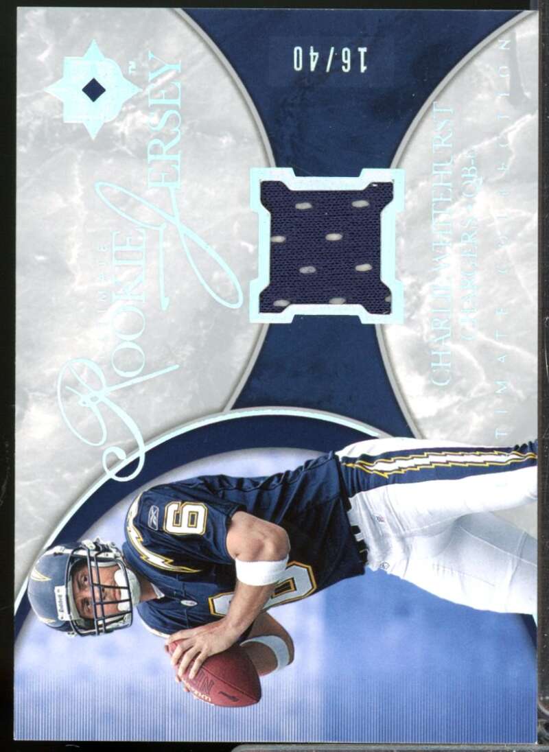 Charlie Whitehurst /40 2006 Ultimate Collection Rookie Jerseys Spectrum #URCW  Image 1