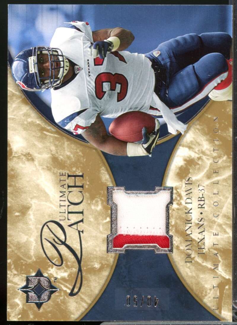 Domanick Davis /50 Card 2006 Ultimate Collection Jerseys Patches Silver #ULDD  Image 1