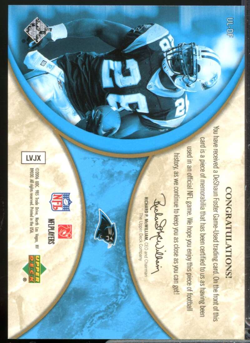 DeShaun Foster Card 2006 Ultimate Collection Jerseys Gold #ULDF  Image 2